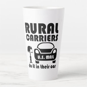 Tasse Latte Les Transporteurs Ruraux De La Poste Le Font Dans