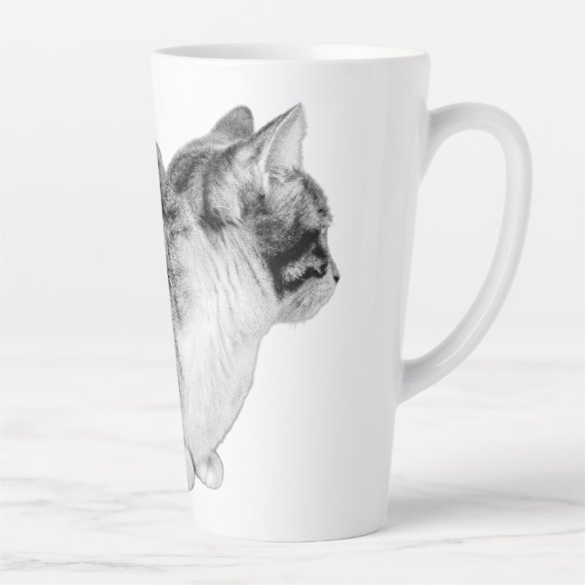 Tasse Latte Les Whiskers de la pensée (Droite)