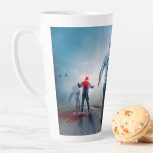 Tasse Latte Les zombies aux yeux lumineux de SlipperyJoe pour 