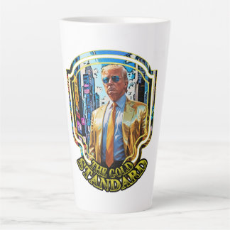 Tasse Latte L'étalon or - Président Trump 2024