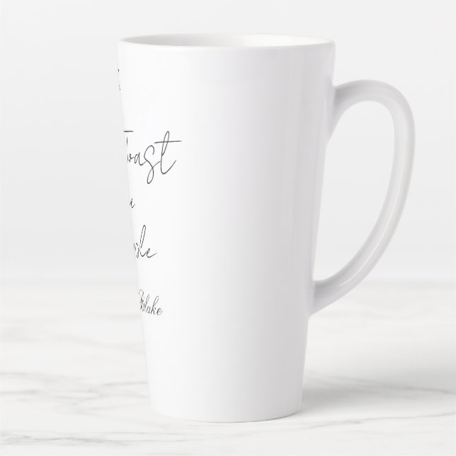 Tasse Latte Let's toast the couple engagement wedding party ye (Droite)