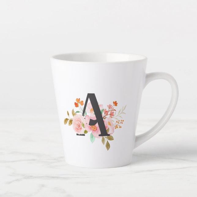 Tasse Latte Letter A (Droite)