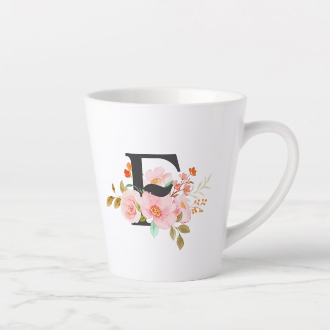 Tasse Latte Letter F (Droite)