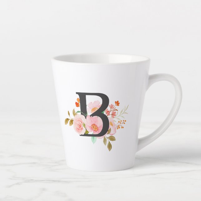 Tasse Latte Lettre B (Droite)