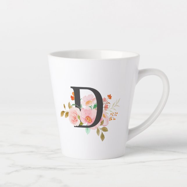 Tasse Latte Lettre D (Droite)