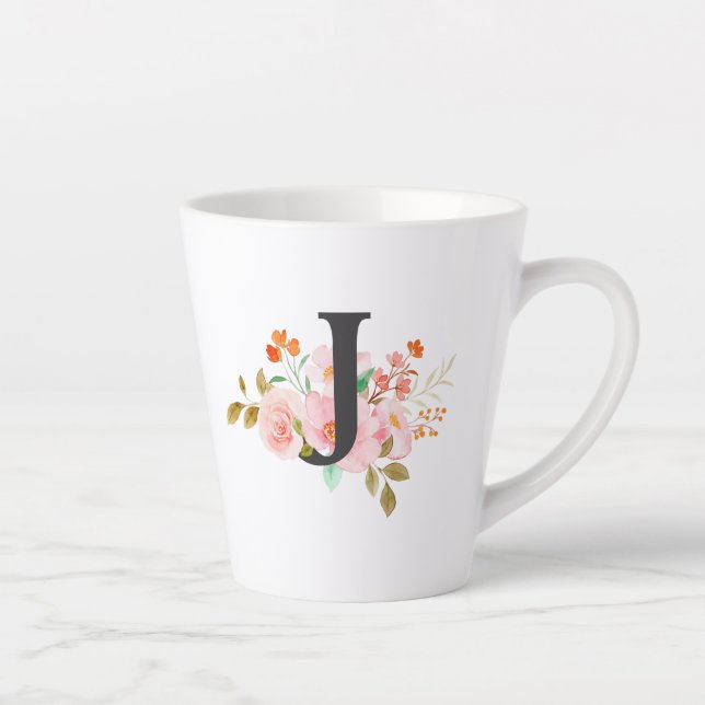 Tasse Latte Lettre J (Droite)