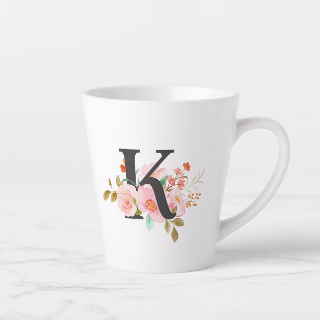 Tasse Latte Lettre K (Droite)