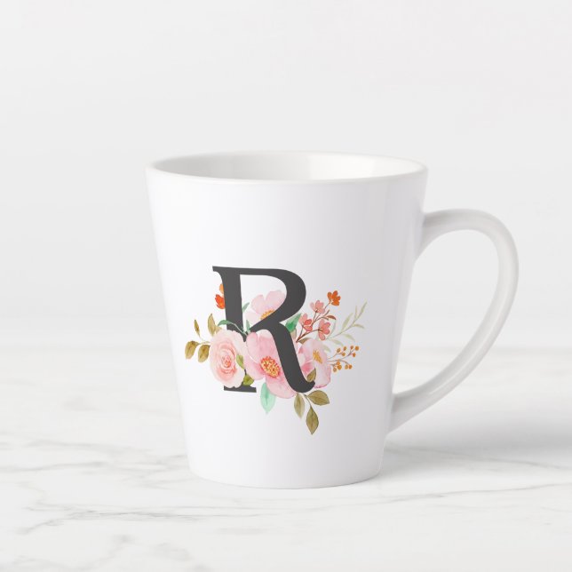 Tasse Latte Lettre R (Droite)
