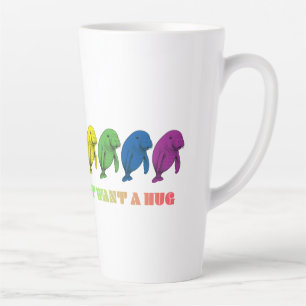 Tasse Latte LGBTQIA+ Manatees veulent juste un câlin