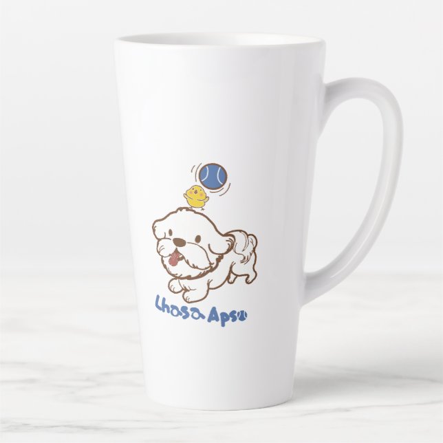 Tasse Latte Lhasa apso bubu et petit poulet guagua (Droite)