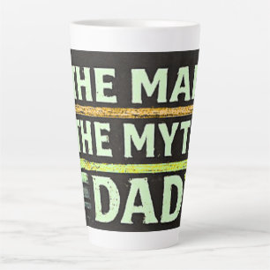 Tasse Latte L'Homme Le Mythe Papa Fête des Pères Vintage