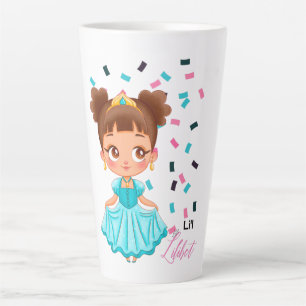 Tasse Latte Li L Princess LILILIBET Turquoise Joli cadeau fill