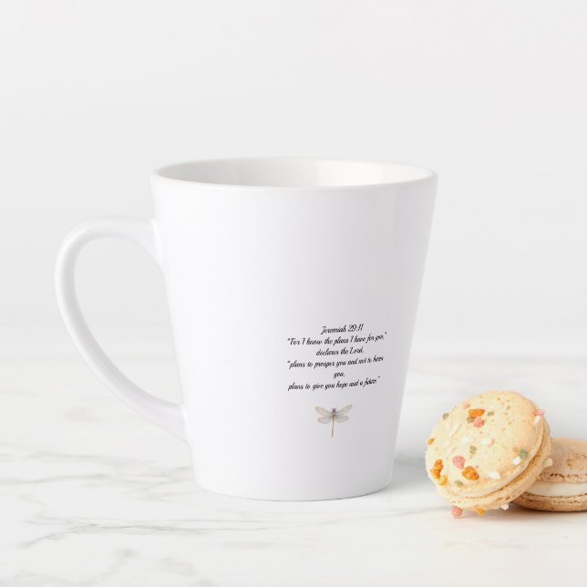 Tasse Latte Libellule  (En situation)