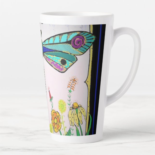 Tasse Latte Libellule (Droite)