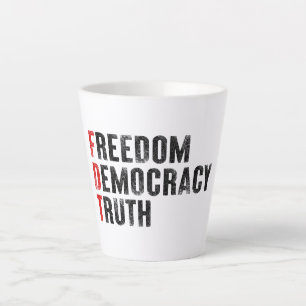 Tasse Latte Liberté Démocratie Vérité