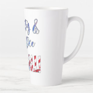 Tasse Latte Liberté Et Justice Pour Tous