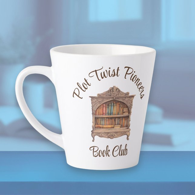 Tasse Latte Librairie Fairytale (Créateur téléchargé)
