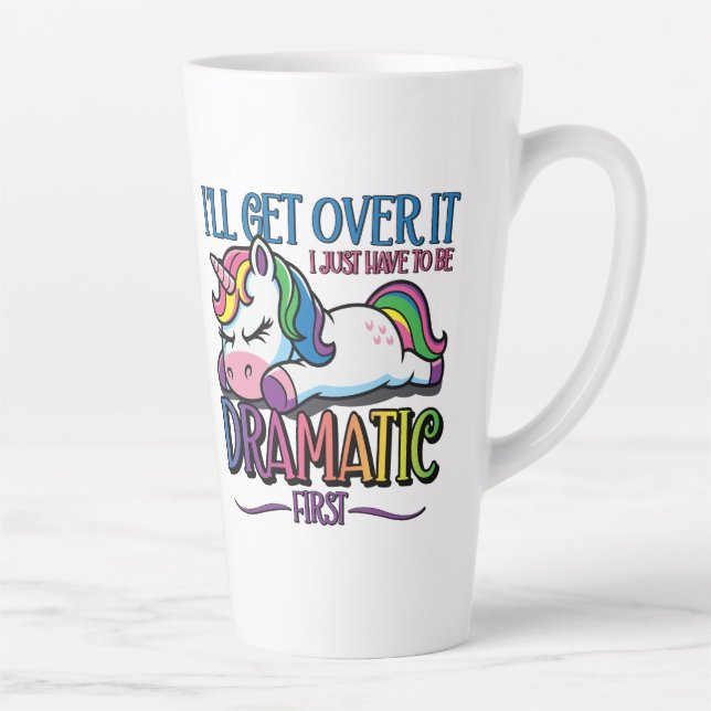 Tasse Latte Licorne Dramatique (Droite)