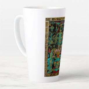 Tasse Latte Lid of Great Tomb of Pakal - Astronaut Palenque