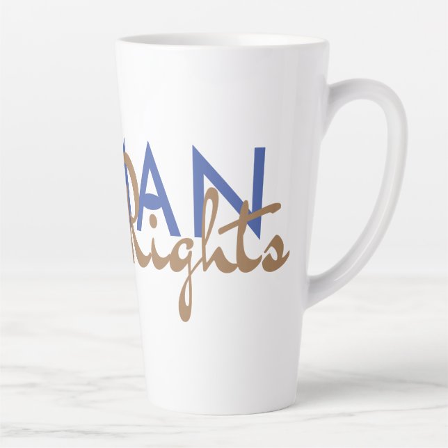 Tasse Latte Lifeline to Human Rights (Droite)