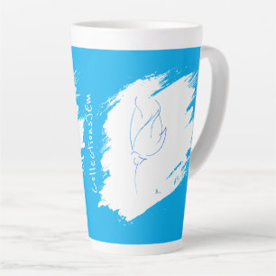 Tasse Latte Ligne bleu 6
