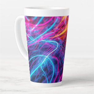 Tasse Latte Lignes de néon