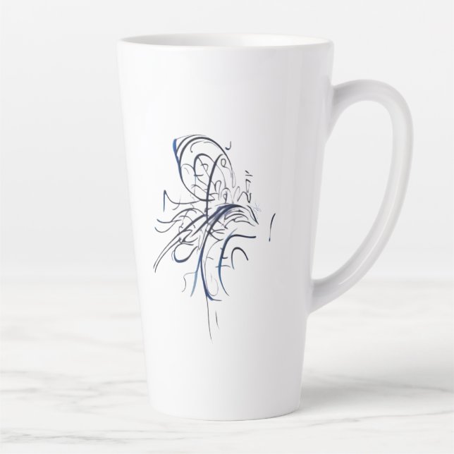 Tasse Latte Lignes directrices (Droite)