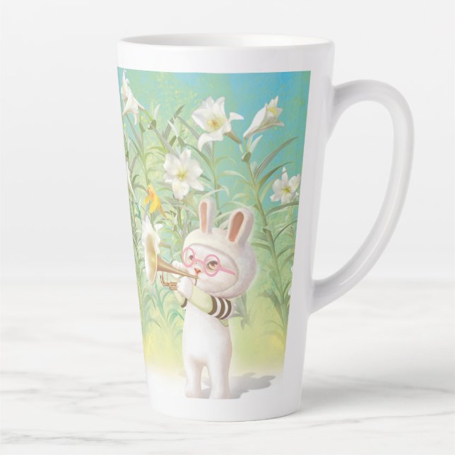 Tasse Latte Lily florissante (Droite)