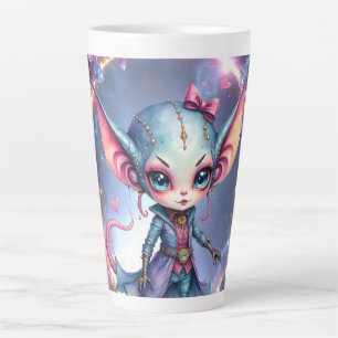 Tasse Latte Liora – Cœur de cristal venu des étoiles