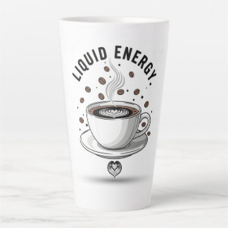 Tasse Latte Liquid Energy Coffee Cup