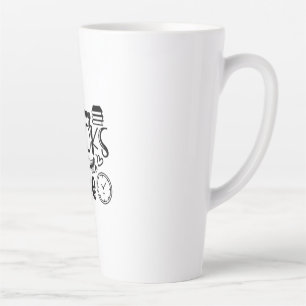Tasse Latte Lire L'Art Tant De Livres Si Peu De Temps