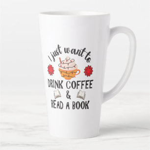 Tasse Latte Lire Livre Et Boire Café