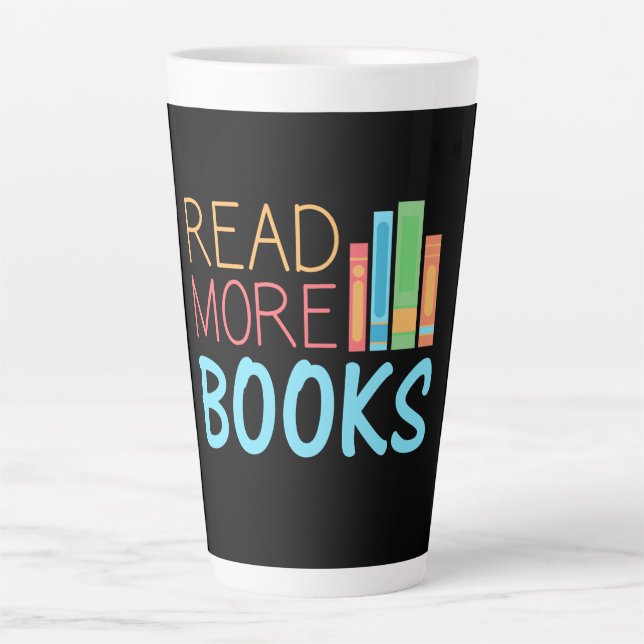 Tasse Latte Lire plus de livres (Devant)
