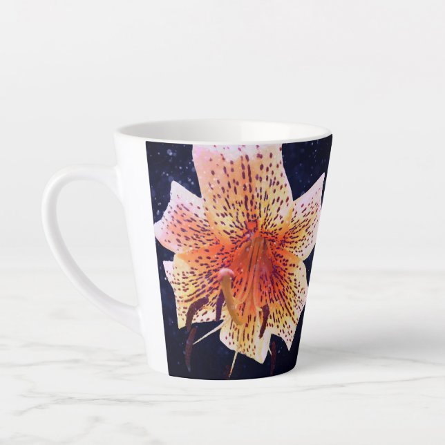 Tasse Latte Lis de tigres (Gauche)