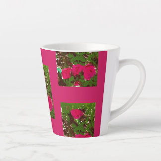 Tasse Latte Lit de roses
