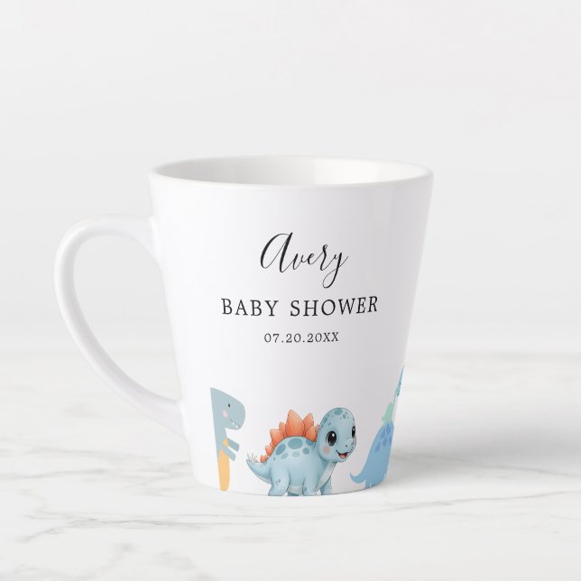 Tasse Latte Little Dinosaur Cute Baby Shower (Gauche)
