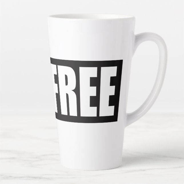 TASSE LATTE LIVE FREE (Droite)