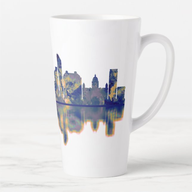 Tasse Latte Liverpool Skyline (Droite)