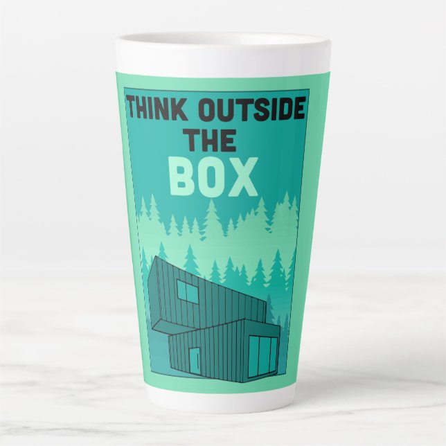 Tasse Latte Livraison Conteneur Home (Devant)