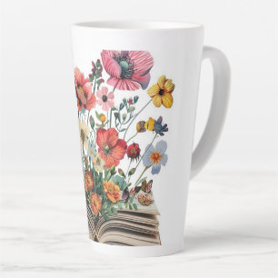 Tasse Latte Livres Amoureux des Livres Écrivains Lecteurs Bibl