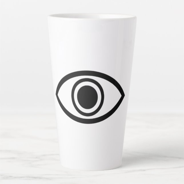 Tasse Latte l'oeil qui voit tout (Devant)