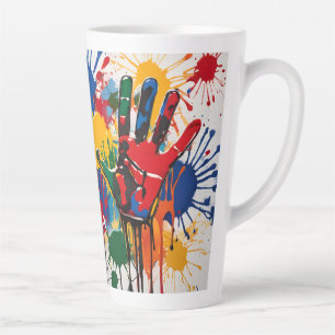 Tasse Latte L'oeuvre d'art de votre enfant Unique Personnalisé