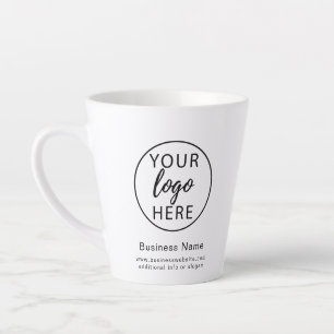 Tasse Latte Logo de l'entreprise Employé de l'entreprise