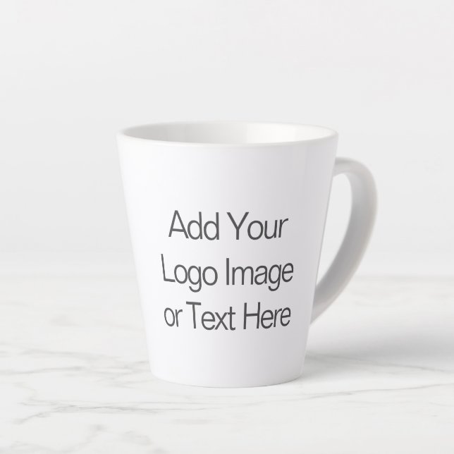 Tasse Latte Logo de marque Promo d'entreprise personnalisée (Angle droit)