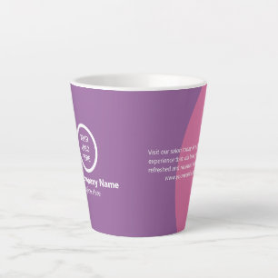 Tasse Latte Logo d'entreprise personnalisé dynamique Swag pers