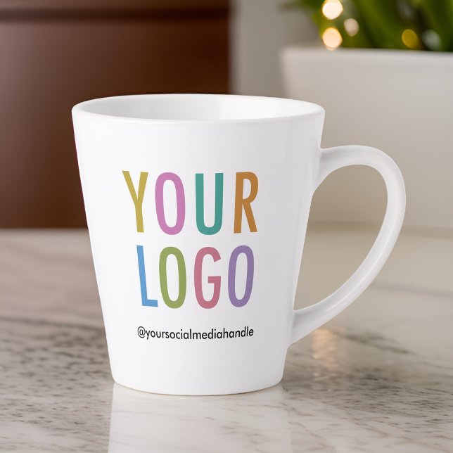 Tasse Latte Logo d'entreprise personnalisé en latte promotionn (MISOOK 12 oz Latte Mug with Logo)