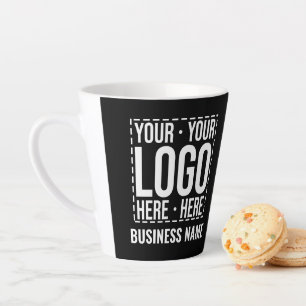 Tasse Latte Logo d'entreprise personnalisé Société d'entrepris