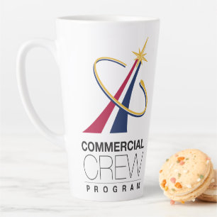 Tasse Latte Logo du programme d'équipage commercial de la NASA