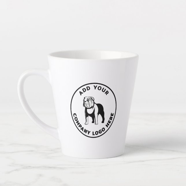 Tasse Latte Logo simple d'entreprise Promotion moderne (Gauche)