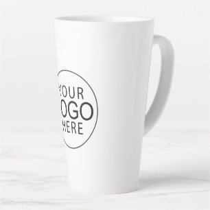 Tasse Latte Logo Simple pour Entreprises Evénements Corporatif